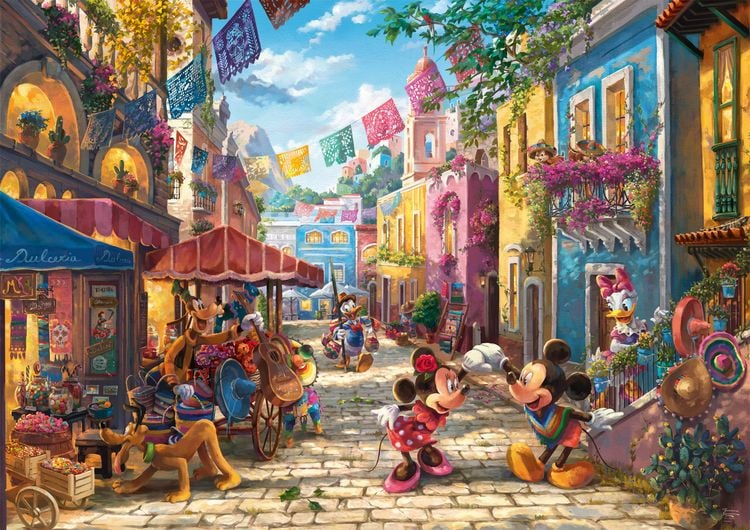 Produktbild: PU6000T. Thomas Kinkade Disney, Mickey & Minnie in Mexico