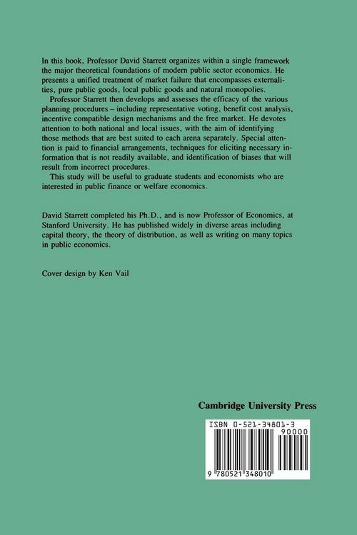 Produktbild: Foundations in Public Economics