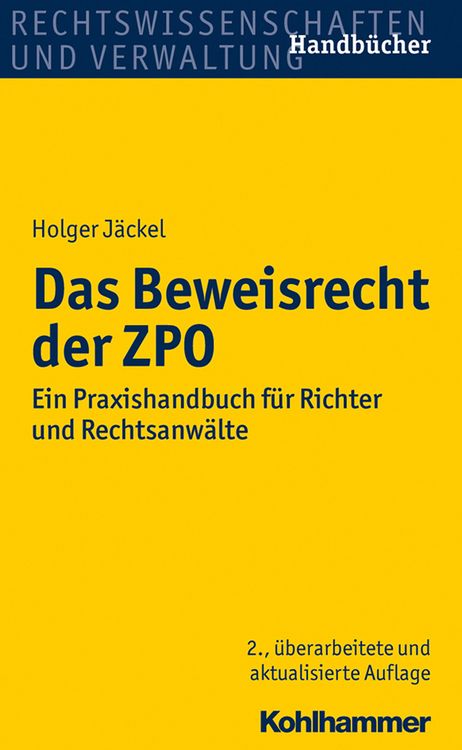 Produktbild: Das Beweisrecht der ZPO