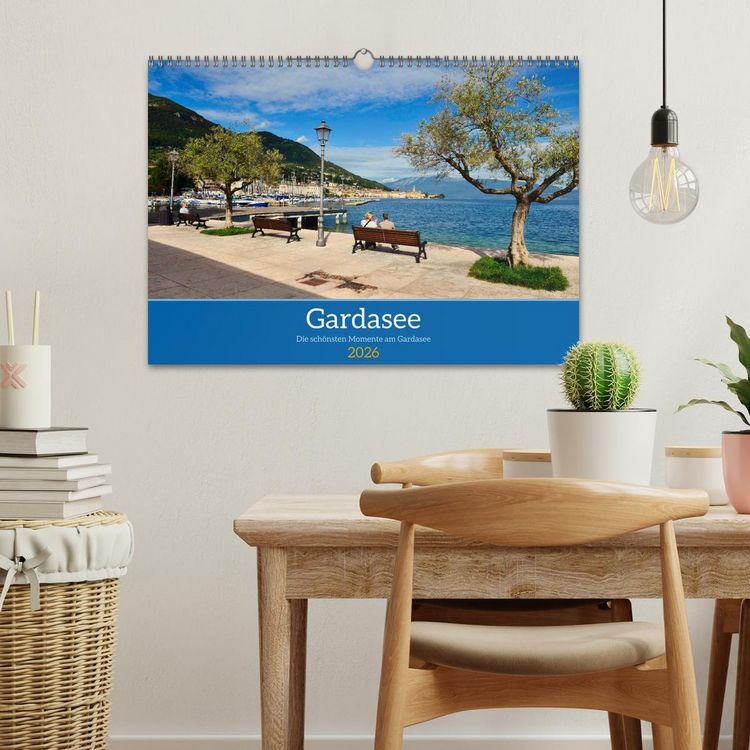 Produktbild: Gardasee - Die sch&ouml;nsten Momente am Gardasee (Wandkalender 2026 DIN A3 quer), CALVENDO Monatskalender