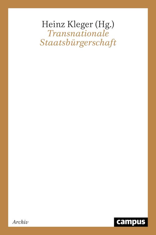 Produktbild: Transnationale Staatsb&uuml;rgerschaft