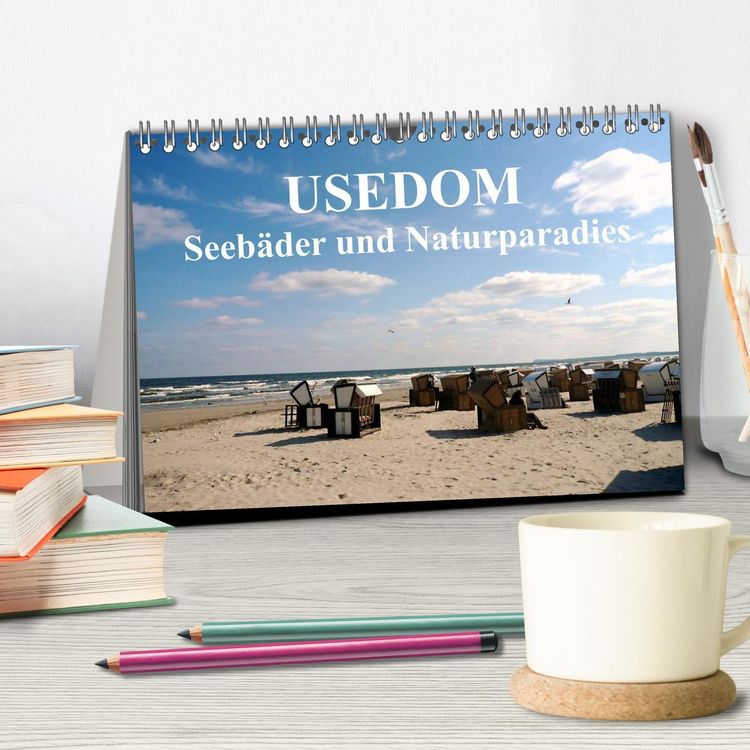 Produktbild: USEDOM - Seeb&auml;der und Naturparadies (Tischkalender 2026 DIN A5 quer), CALVENDO Monatskalender