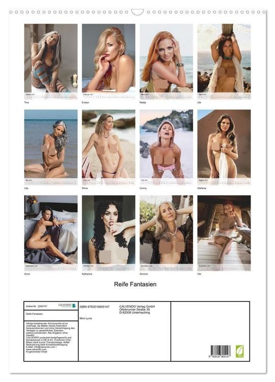 Produktbild: Reife Fantasien (Wandkalender 2027 DIN A2 hoch), CALVENDO Monatskalender