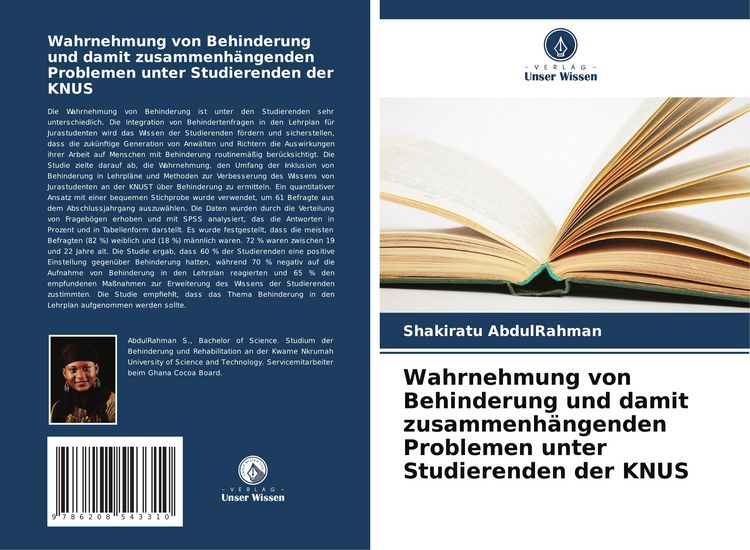Produktbild: Wahrnehmung von Behinderung und damit zusammenh&auml;ngenden Problemen unter Studierenden der KNUS