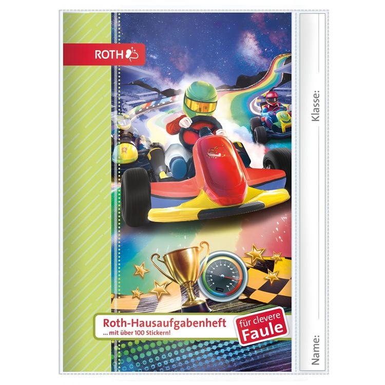 Produktbild: Roth Hausaufgabenhefte - Kids&Tiere f&uuml;r clevere Faule, Kart Race