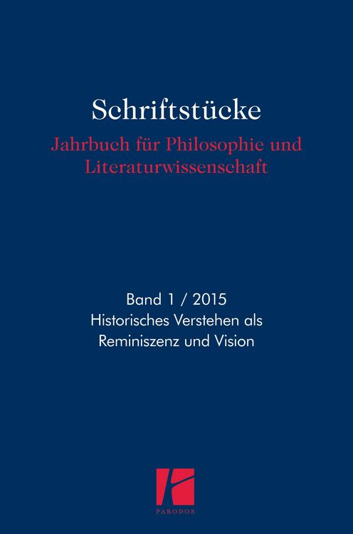 Produktbild: Historisches Verstehen als Reminiszenz und Vision