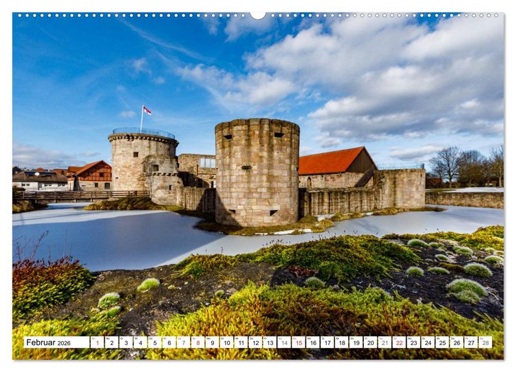 Produktbild: Werra Burgen Steig (hochwertiger Premium Wandkalender 2026 DIN A2 quer), Kunstdruck in Hochglanz