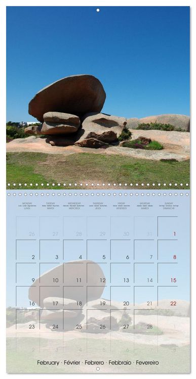 Produktbild: BRETAGNE - &Eacute;vasion au c&oelig;ur de la c&ocirc;te bretonne (Calendrier mural carr&eacute; 2026 30x30 cm) Calendrier double avec une page pour vos prises de notes