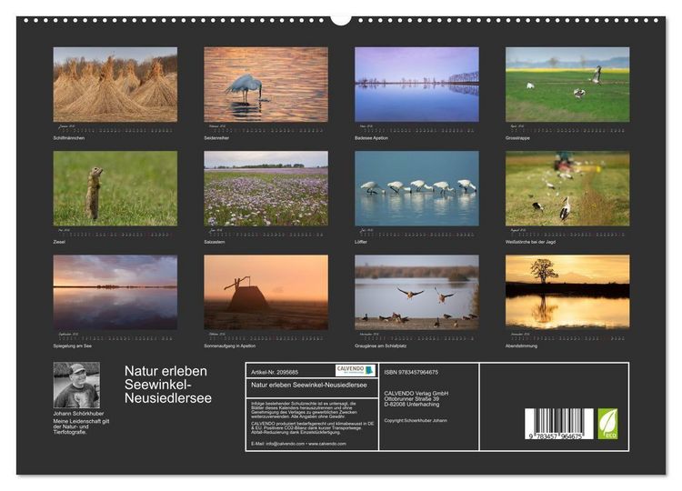 Produktbild: Natur erleben Seewinkel-Neusiedlersee (hochwertiger Premium Wandkalender 2026 DIN A2 quer), Kunstdruck in Hochglanz
