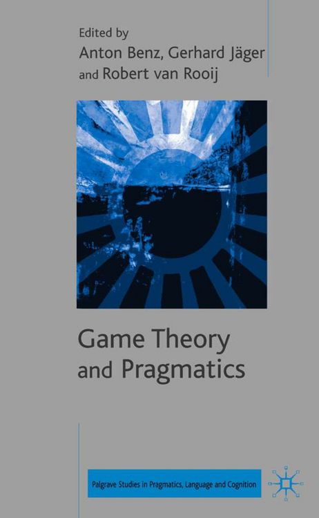 Produktbild: Game Theory and Pragmatics
