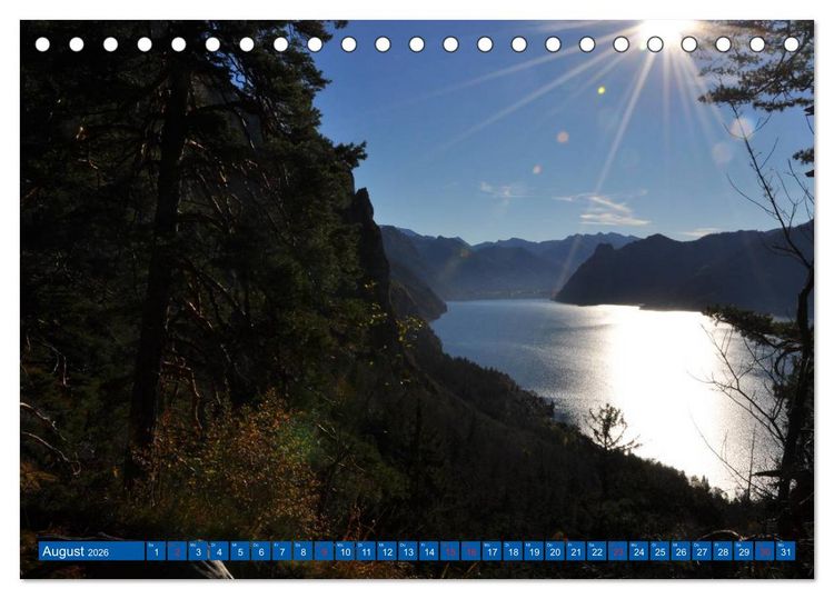 Produktbild: Der Berg und sein See (Tischkalender 2026 DIN A5 quer), CALVENDO Monatskalender