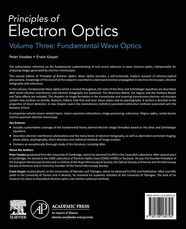 Produktbild: Hawkes, P: Principles of Electron Optics, Volume 3