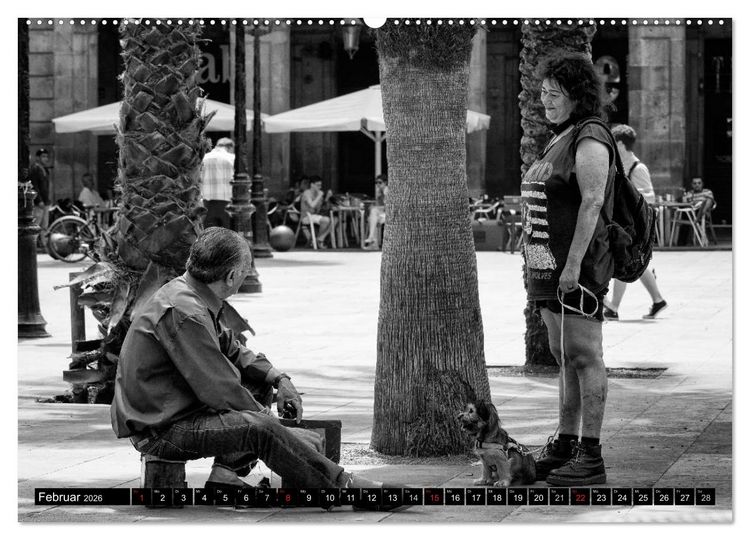 Produktbild: Streetlife Barcelona (Wandkalender 2026 DIN A2 quer), CALVENDO Monatskalender