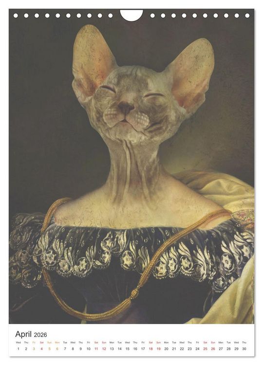 Produktbild: Aristocrat Cats (Wall Calendar 2026 DIN A4 portrait), CALVENDO 12 Month Wall Calendar