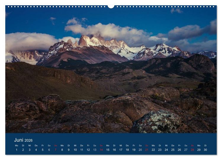 Produktbild: Patagonien-Land der Extreme (hochwertiger Premium Wandkalender 2026 DIN A2 quer), Kunstdruck in Hochglanz