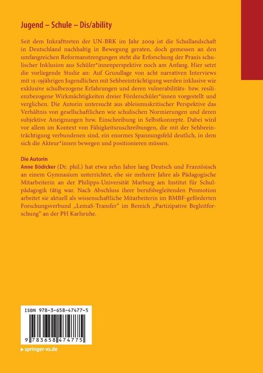 Produktbild: Jugend - Schule - Dis/ability