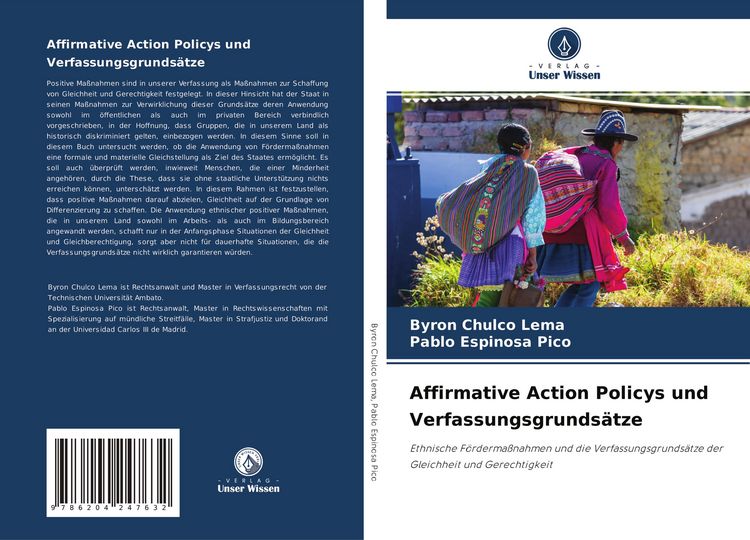 Produktbild: Affirmative Action Policys und Verfassungsgrunds&auml;tze