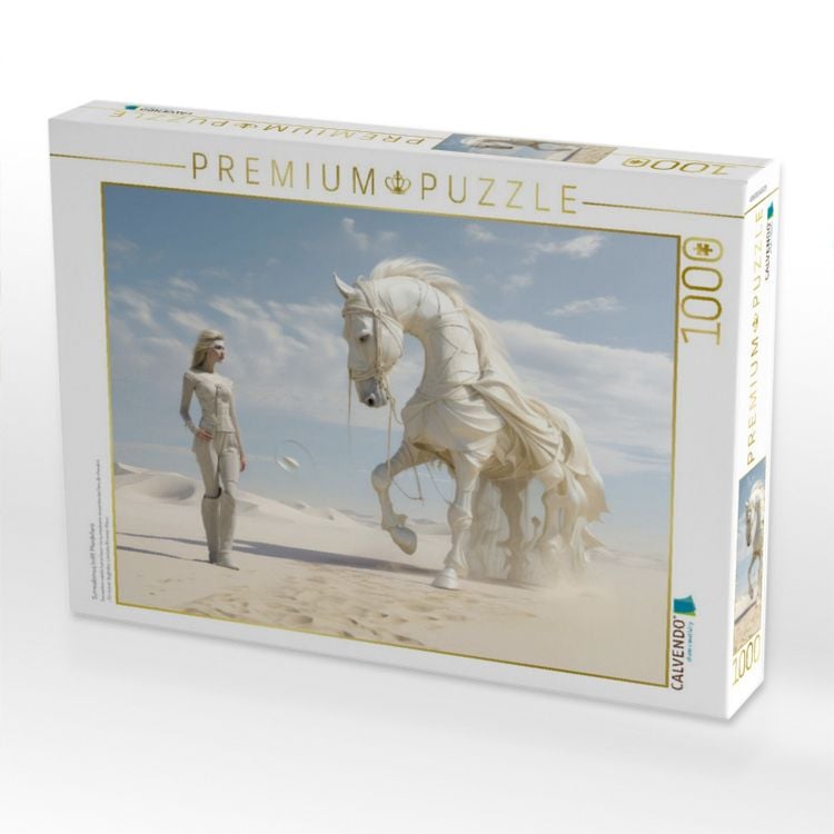 Produktbild: CALVENDO Puzzle Surrealismus trifft Pferdefans | 1000 Teile Lege-Gr&ouml;&szlig;e 64x48cm Foto-Puzzle f&uuml;r gl&uuml;ckliche Stunden
