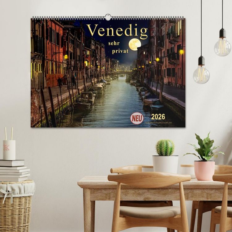 Produktbild: Venedig - sehr privat (Wandkalender 2026 DIN A2 quer), CALVENDO Monatskalender