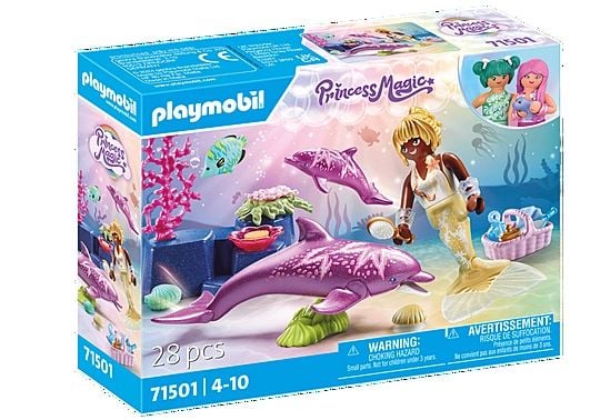 Produktbild: PLAYMOBIL 71501 Meerjungfrau mit Delfinen