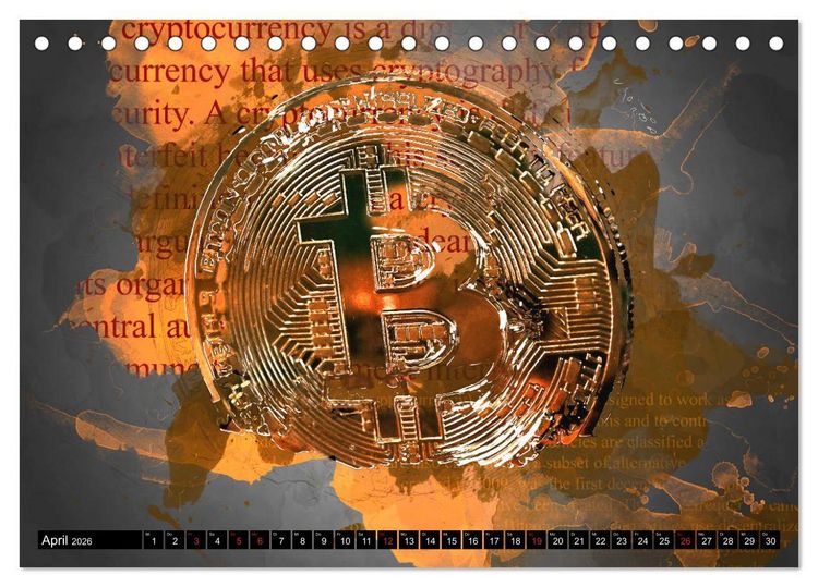 Produktbild: Bitcoins (Tischkalender 2026 DIN A5 quer), CALVENDO Monatskalender