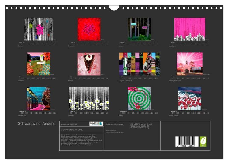 Produktbild: Schwarzwald. Anders. (Wandkalender 2026 DIN A3 quer), CALVENDO Monatskalender