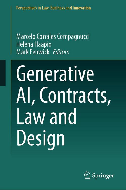 Produktbild: Generative AI, Contracts, Law and Design
