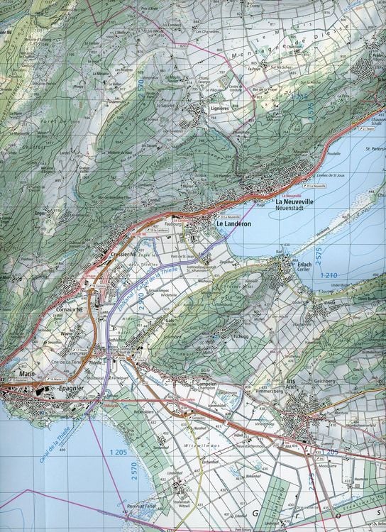 Produktbild: Swisstopo 1 : 50 000 Jura Bernois - Seeland