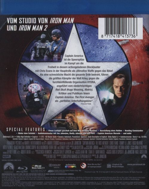 Produktbild: Captain America - The First Avenger
