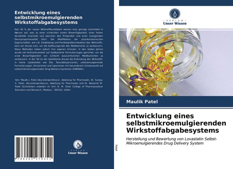 Produktbild: Entwicklung eines selbstmikroemulgierenden Wirkstoffabgabesystems