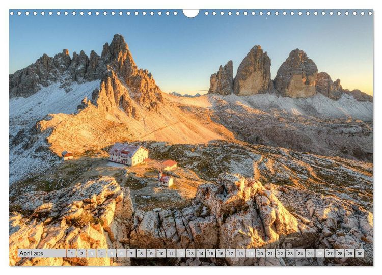 Produktbild: Wundersch&ouml;ne Dolomiten (Wandkalender 2026 DIN A3 quer), CALVENDO Monatskalender