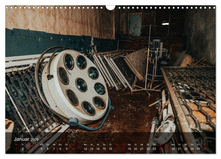 Produktbild: Geheimnisvolle Orte - Die etwas anderen Lost Places (Wandkalender 2026 DIN A3 quer), CALVENDO Monatskalender