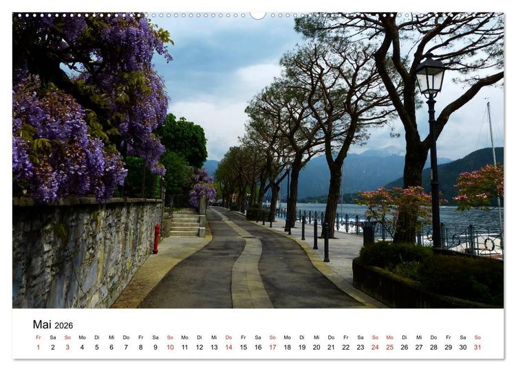 Produktbild: Impressionen vom Comer See (hochwertiger Premium Wandkalender 2026 DIN A2 quer), Kunstdruck in Hochglanz