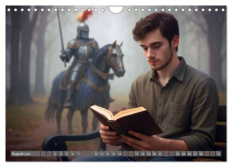 Produktbild: Lesen ist eine Reise durch Zeit und Raum (Wandkalender 2026 DIN A4 quer), CALVENDO Monatskalender