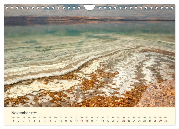 Produktbild: Jordanien Sand, Stein und Salz (Wandkalender 2026 DIN A4 quer), CALVENDO Monatskalender