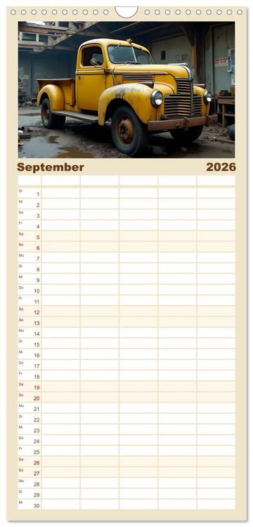 Produktbild: Familienplaner 2026 - Vergessene Legenden mit 5 Spalten (Wandkalender, 21 x 45 cm) CALVENDO