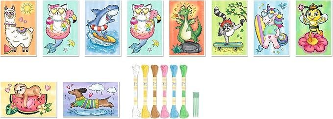 Produktbild: URSUS Sticken Stickkarten Set, Ganzjahr