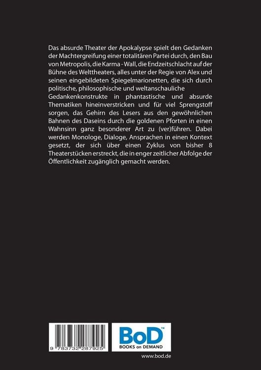 Produktbild: Das absurde Theater der Apokalypse