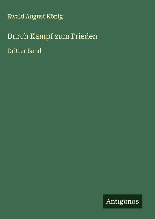 Produktbild: Durch Kampf zum Frieden