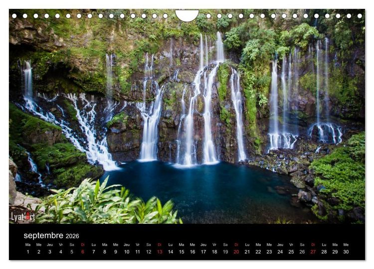 Produktbild: Paysages de La R&eacute;union (Calendrier mural 2026 DIN A4 vertical), CALVENDO calendrier mensuel