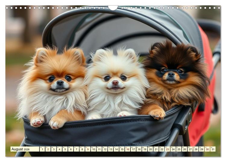 Produktbild: Tausendsassa - Pomeranian (Wandkalender 2026 DIN A3 quer), CALVENDO Monatskalender