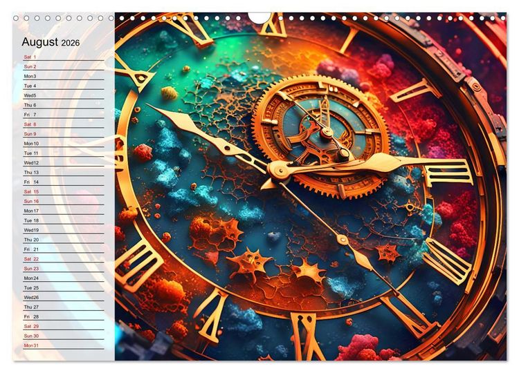 Produktbild: The abstract world of timepiece (Wall Calendar 2026 DIN A3 landscape), CALVENDO 12 Month Wall Calendar