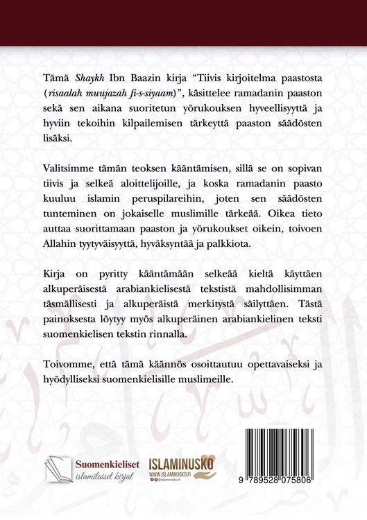 Produktbild: Tiivis kirjoitelma paastosta