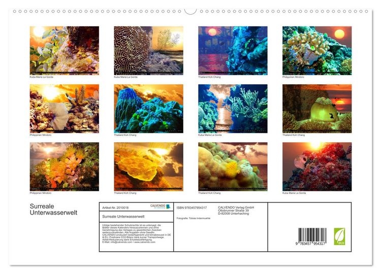 Produktbild: Surreale Unterwasserwelt (hochwertiger Premium Wandkalender 2026 DIN A2 quer), Kunstdruck in Hochglanz