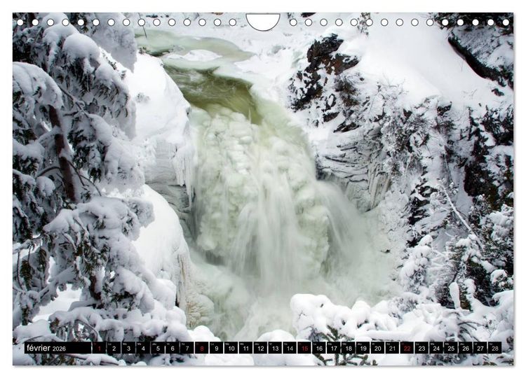 Produktbild: GASP&Eacute;SIE. Parc National du Qu&eacute;bec (Calendrier mural 2026 DIN A4 vertical), CALVENDO calendrier mensuel