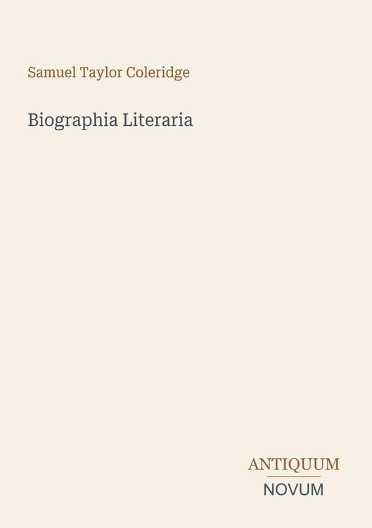 Produktbild: Biographia Literaria