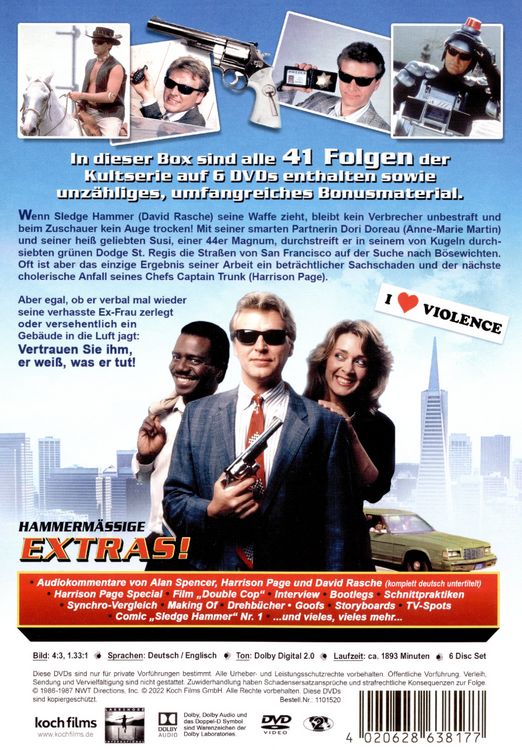 Produktbild: Sledge Hammer - Die komplette Serie [6 DVDs]
