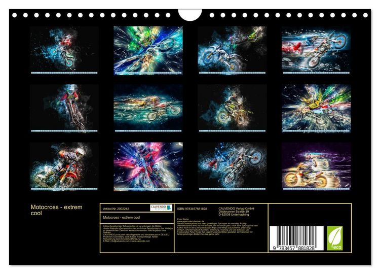 Produktbild: Motocross - extrem cool (Wandkalender 2026 DIN A4 quer), CALVENDO Monatskalender