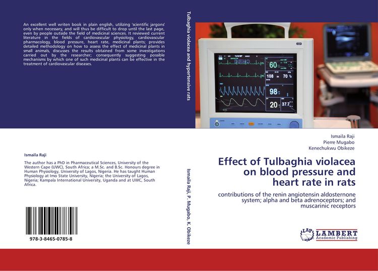 Produktbild: Effect of Tulbaghia violacea on blood pressure and heart rate in rats