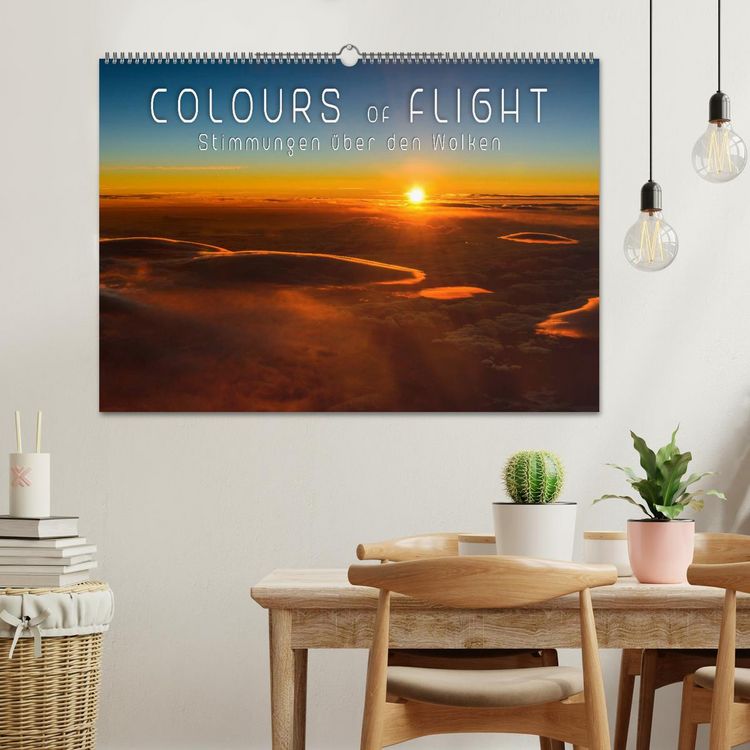 Produktbild: Colours of Flight - Stimmungen &uuml;ber den Wolken (Wandkalender 2026 DIN A2 quer), CALVENDO Monatskalender